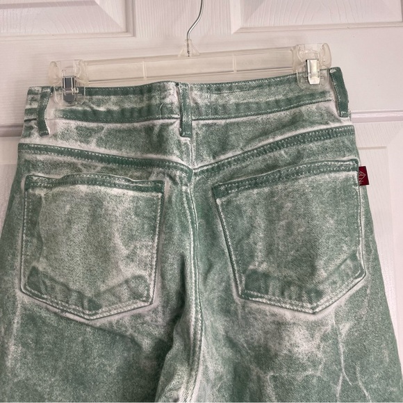 P.L.A.N. Denim Vintage Green Straight Leg Jeans with Distressed Finish Size M - Picture 5 of 5